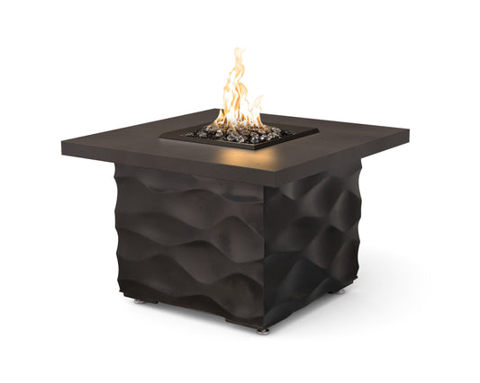 American Fyre Designs Voro Firetable in Black Lava GFRC finish