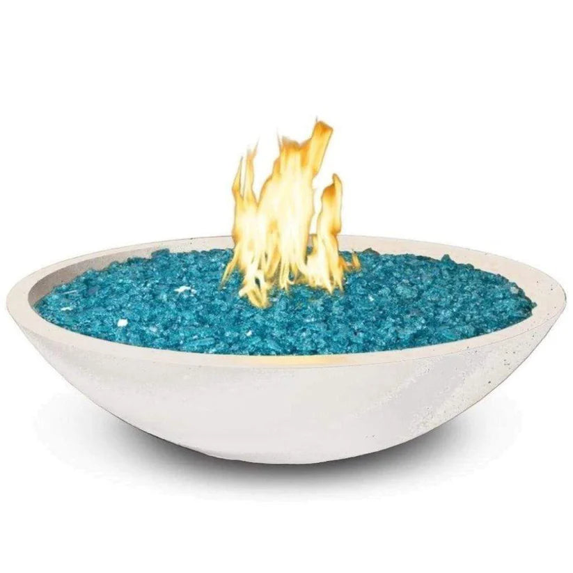 AFD Marseille 32-inch fire bowl in Smoke Gray GFRC finish