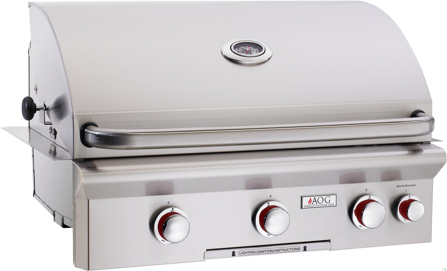 AOG T-Series 30" Built-In Natural Gas Grill - 30NBT - 3 Burner - 304 Stainless Steel