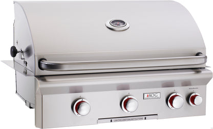 AOG T-Series 30" Built-In Natural Gas Grill - 30NBT - 3 Burner - 304 Stainless Steel