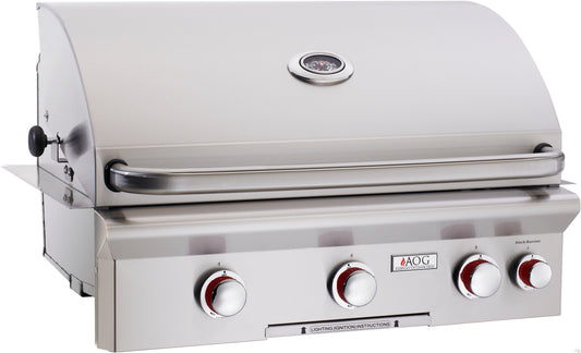 AOG T-Series 30" Built-In Natural Gas Grill - 30NBT - 3 Burner - 304 Stainless Steel