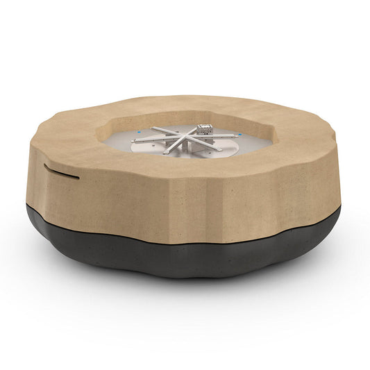 American Fyre Designs Meadow 48-Inch Round GFRC Chat Height Fire Table - Model 450