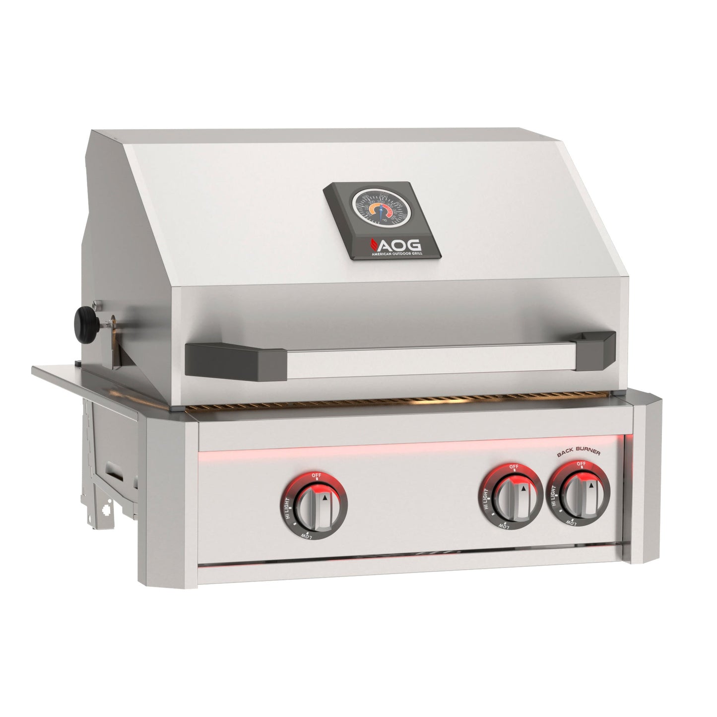 AOG L-Series 24-Inch Built-In Gas Grill with Halogen Lights