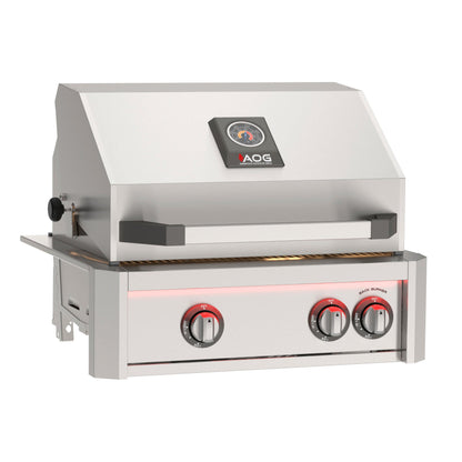 AOG L-Series 24-Inch Built-In Gas Grill with Halogen Lights