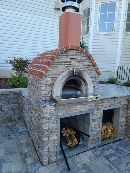 HPC Forno de Pizza Di Napoli ready-to-finish pizza oven exterior view
