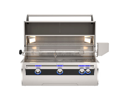 Fire Magic Echelon E790i built-in grill, analog control, hood open