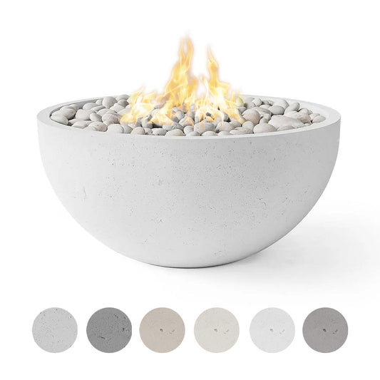 HPC Fire Dekko Serenade 32 inch lightweight concrete fire bowl