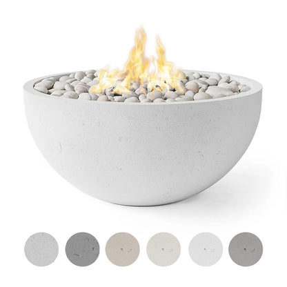 HPC Fire Dekko Serenade 40 inch lightweight concrete fire bowl