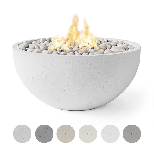 HPC Fire Dekko Serenade 40 inch lightweight concrete fire bowl