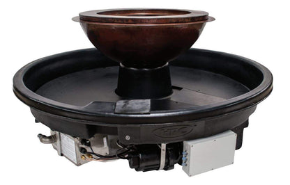 HPC Fire Evolution 360 hammered copper fire and water bowl 52 inch