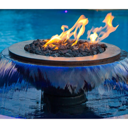 HPC Fire Evolution 360 Copper Fire and Water Bowl - 360 degree water flow detail