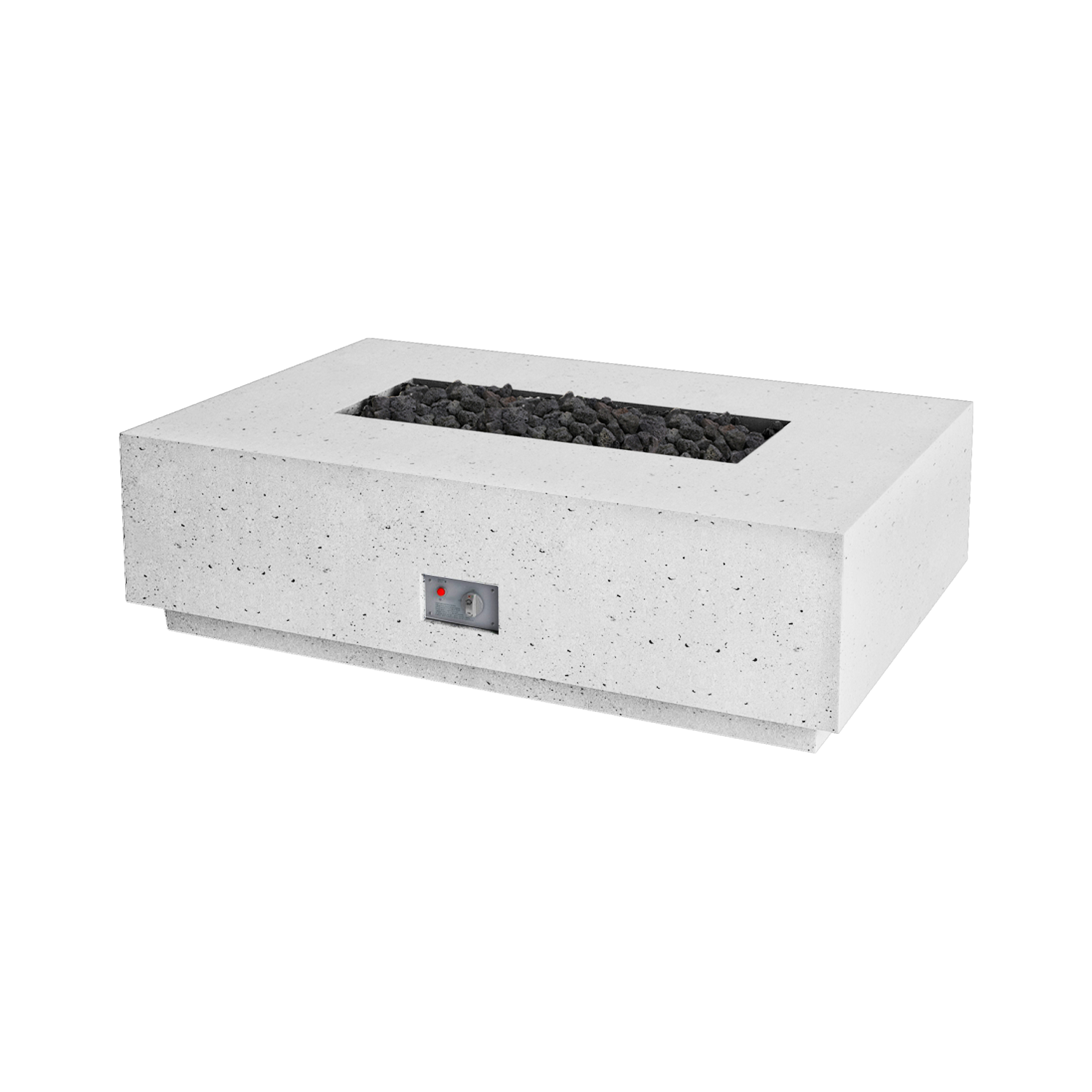 Firegear Sanctuary 1 fire table in Arctic White GFRC finish