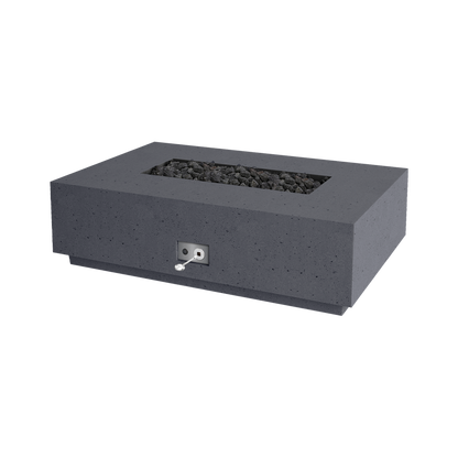 Firegear Sanctuary 1 fire table in Slate Gray GFRC finish