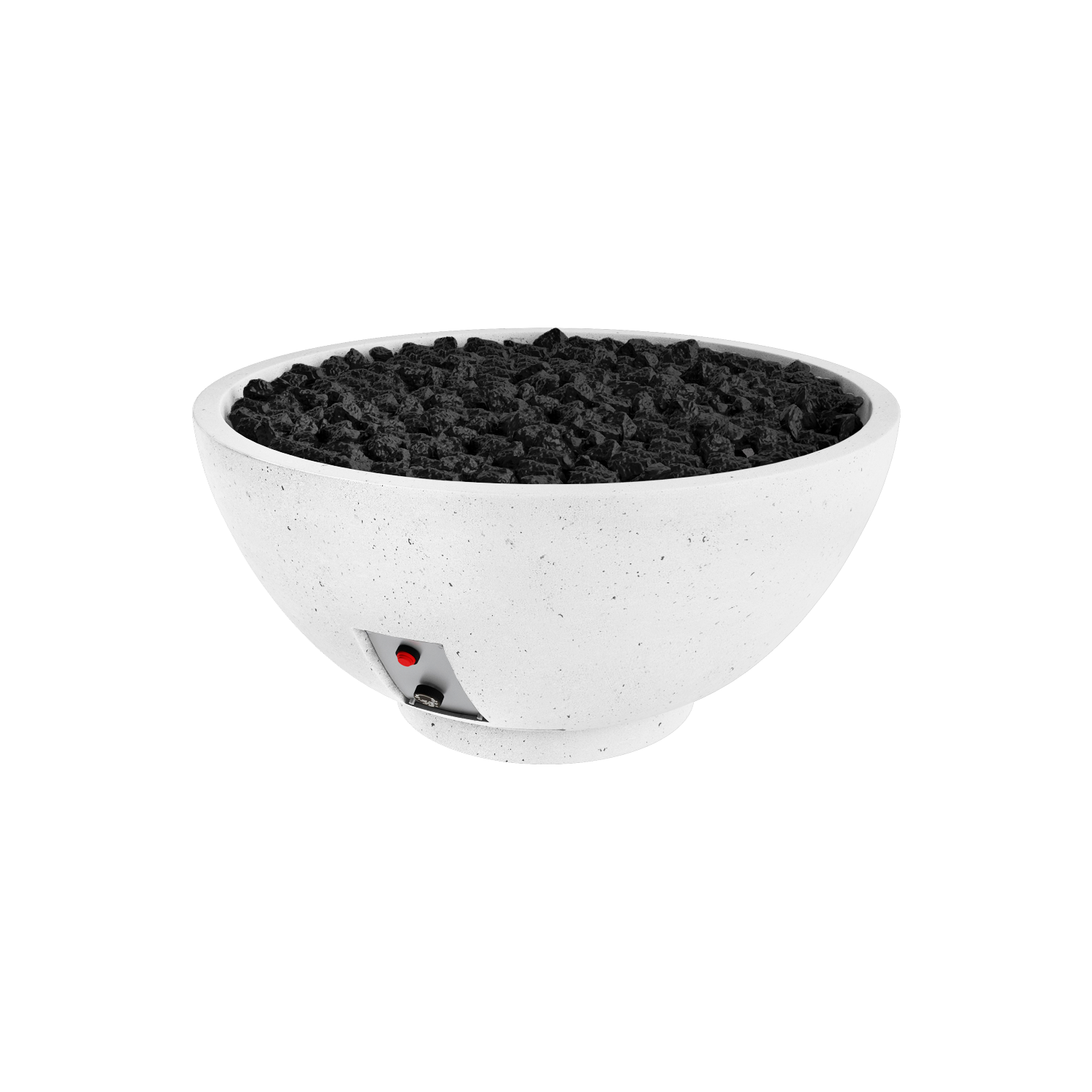 Firegear Sanctuary 2 fire bowl in Arctic White GFRC finish