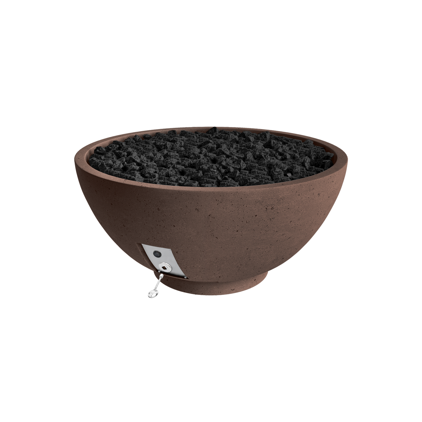 Firegear Sanctuary 2 fire bowl in Chocolate Brown GFRC finish