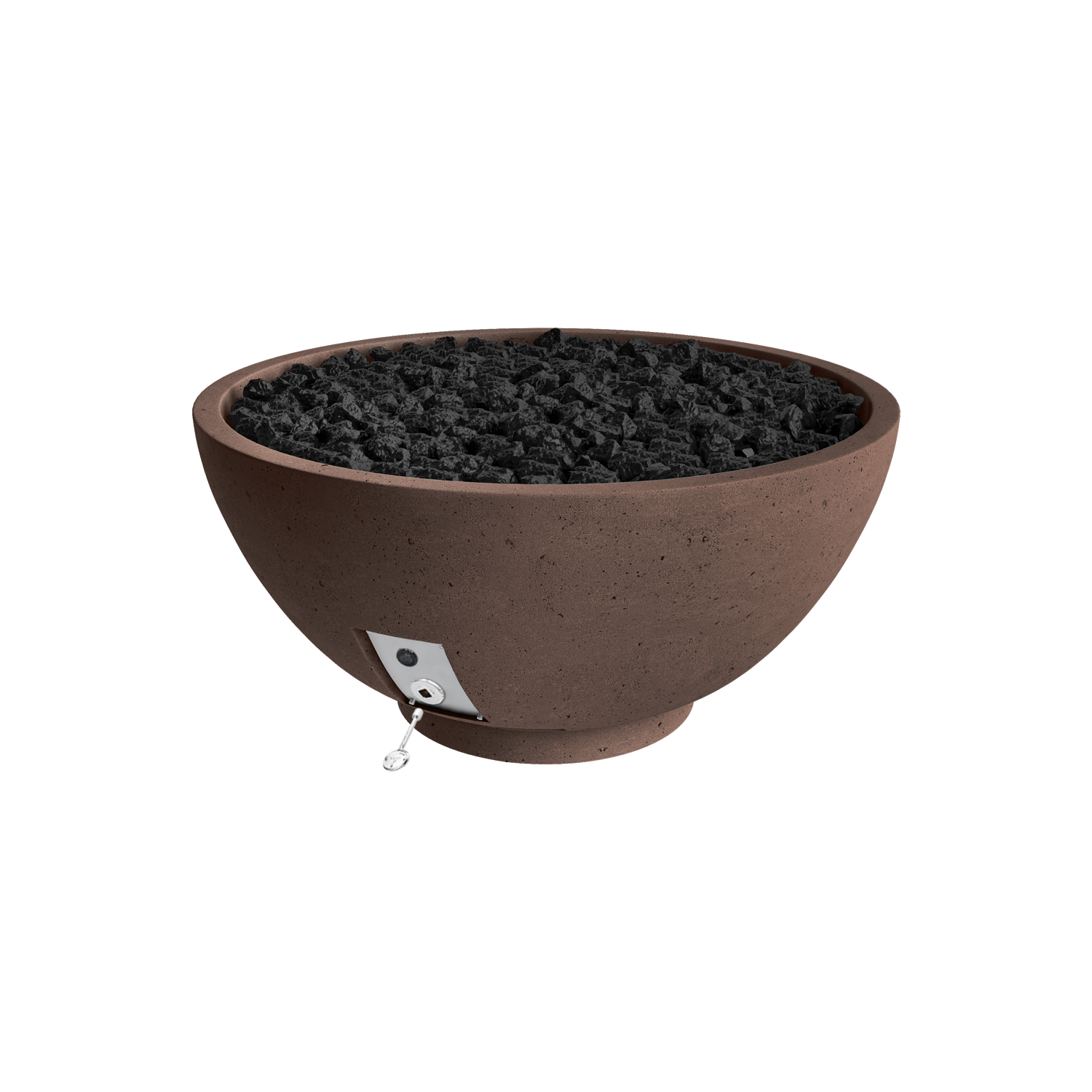 Firegear Sanctuary 2 fire bowl in Chocolate Brown GFRC finish