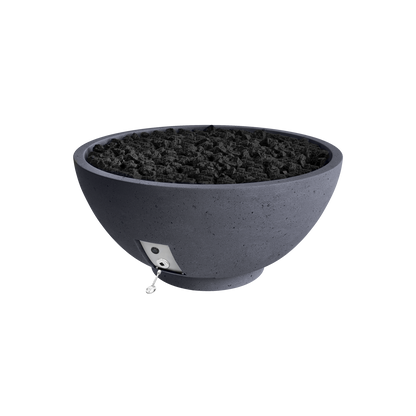 Firegear Sanctuary 2 fire bowl in Slate Gray GFRC finish