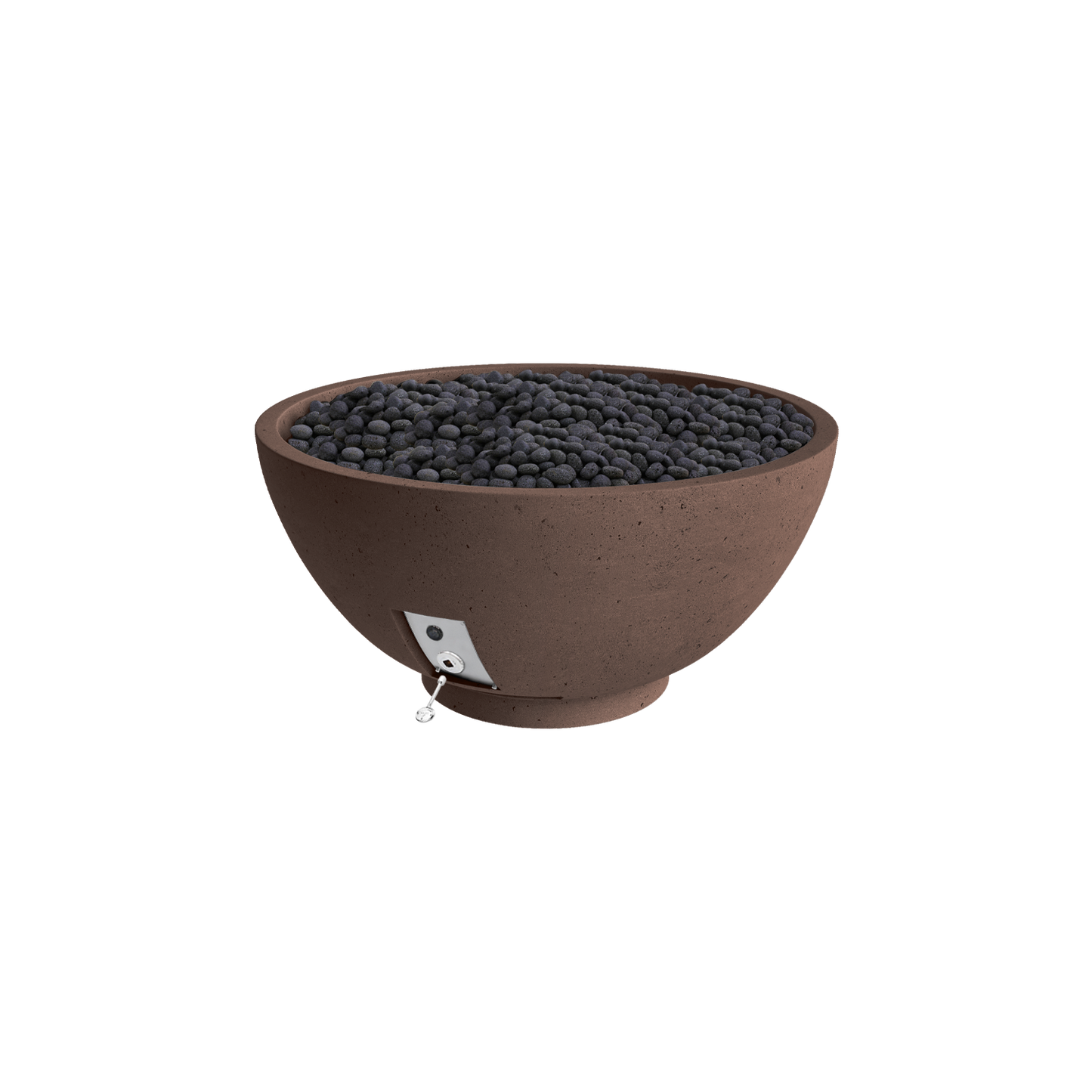 Firegear Sanctuary 3 fire bowl in Chocolate Brown GFRC finish