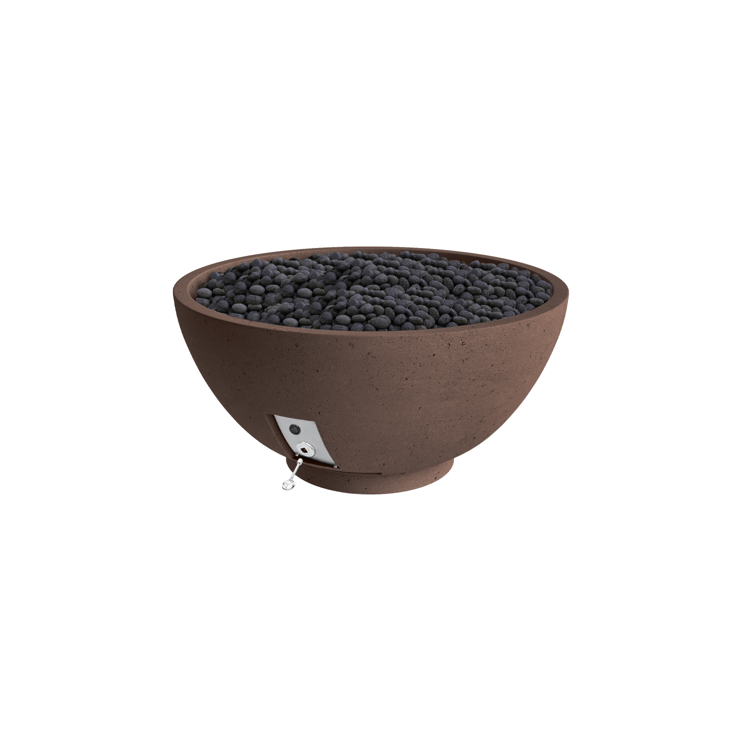 Firegear Sanctuary 3 fire bowl in Chocolate Brown GFRC finish