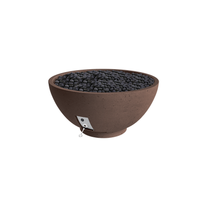 Firegear Sanctuary 3 fire bowl in Chocolate Brown GFRC finish