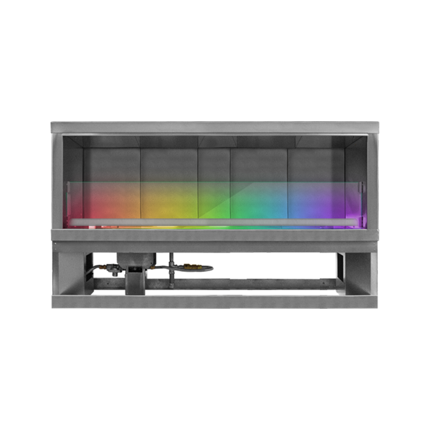 Firegear Kalea Bay 60-inch outdoor linear fireplace with LED lighting option