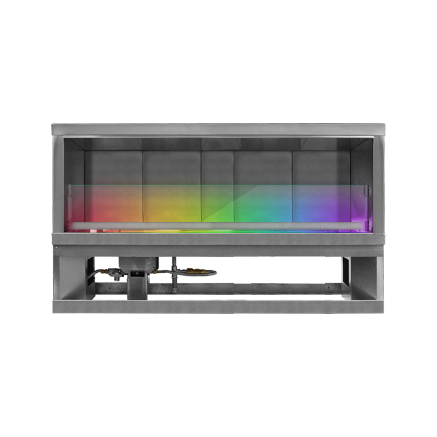 Firegear Kalea Bay 60-inch outdoor linear fireplace with LED lighting option