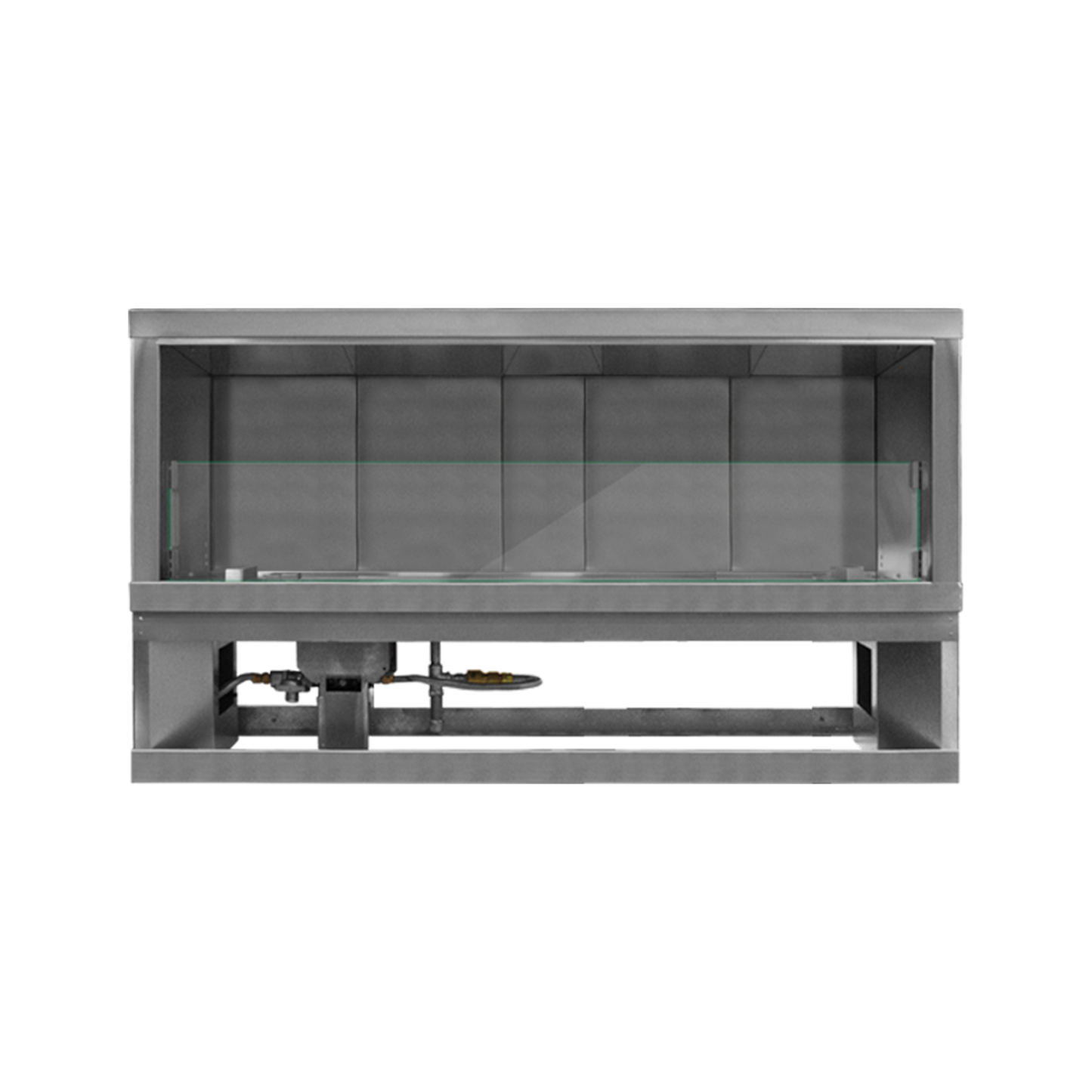 Firegear Kalea Bay 60-inch outdoor linear fireplace technical view